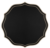 Jogo americano redondo Classic Preto e Bege